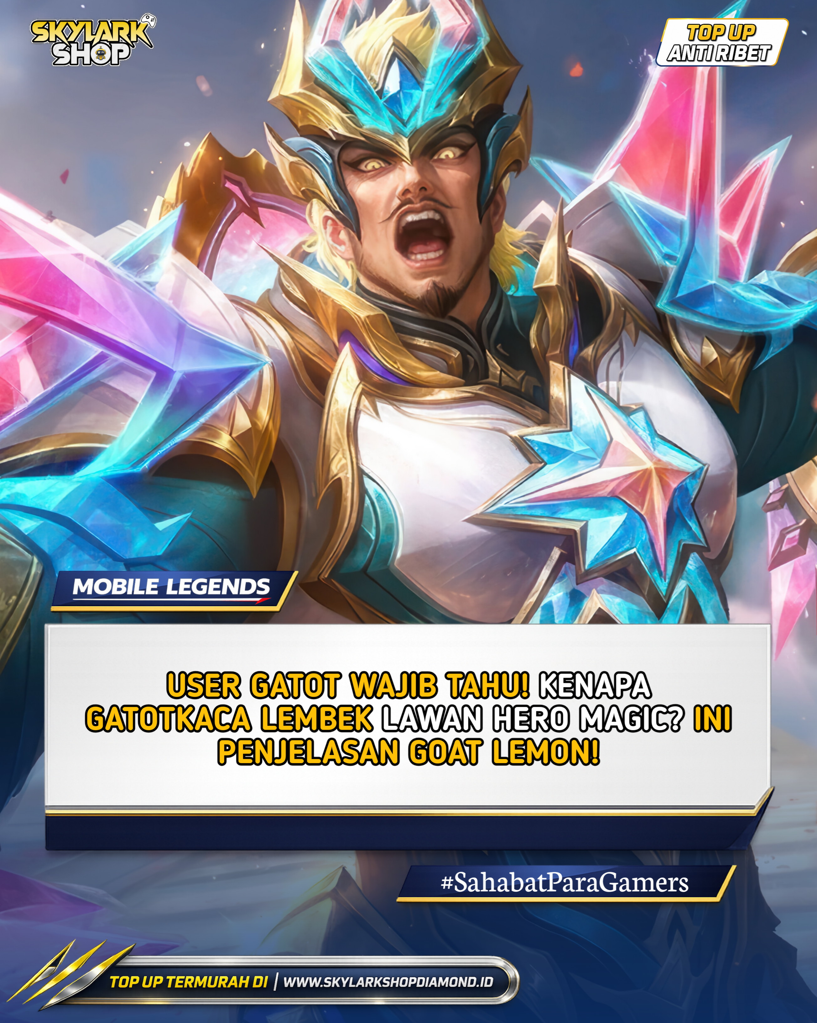 Kenapa Gatotkaca terasa lembek saat berhadapan dengan hero Magic Damage? Simak penjelasan lengkap dari Lemon mengenai mekanisme pasif Gatotkaca di sini!